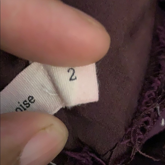 SILENCE + NOISE plum pencil skirt size 2 - Picture 7 of 8